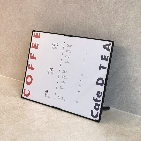 카페메뉴판 만들기 미용실 식당 디자인 테이블메뉴판 제작 인쇄